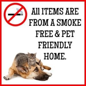 All items from a smoke-free, pet-friendly home!